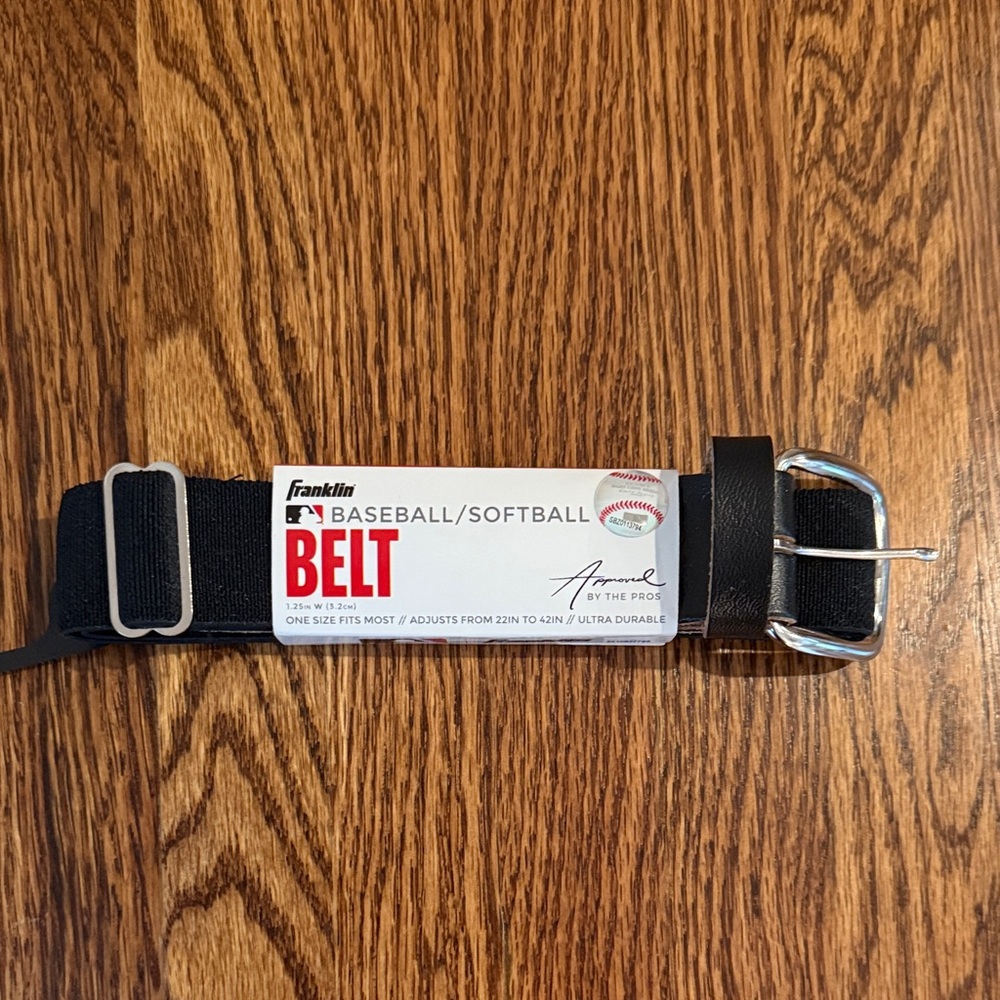 Baseball/Softball Belt - Black